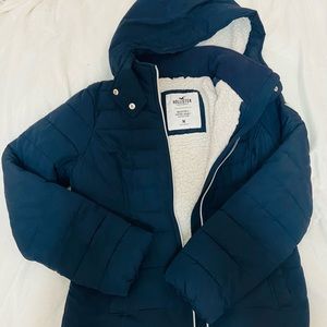 Size M Hollister navy blue jacket